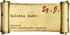 Szlotta Judit névjegykártya